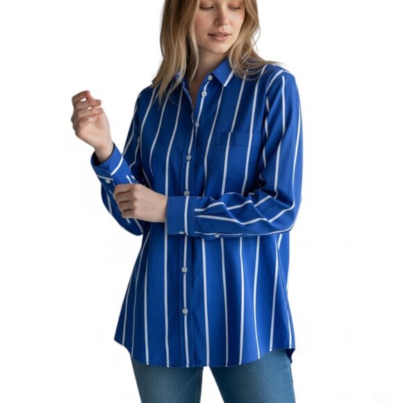 J. Crew Button-up cotton poplin shirt in signature fit Size XL - Picture 1 of 8